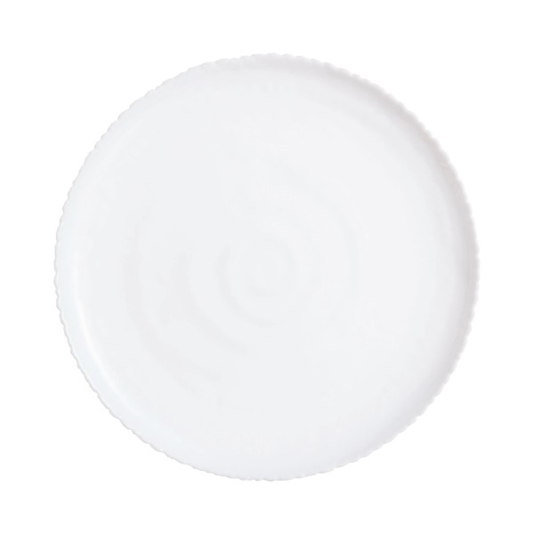 Assiette plate 26cm Ammonite Blanc Luminarc