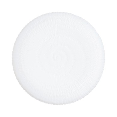 Assiette plate 26cm Ammonite Blanc