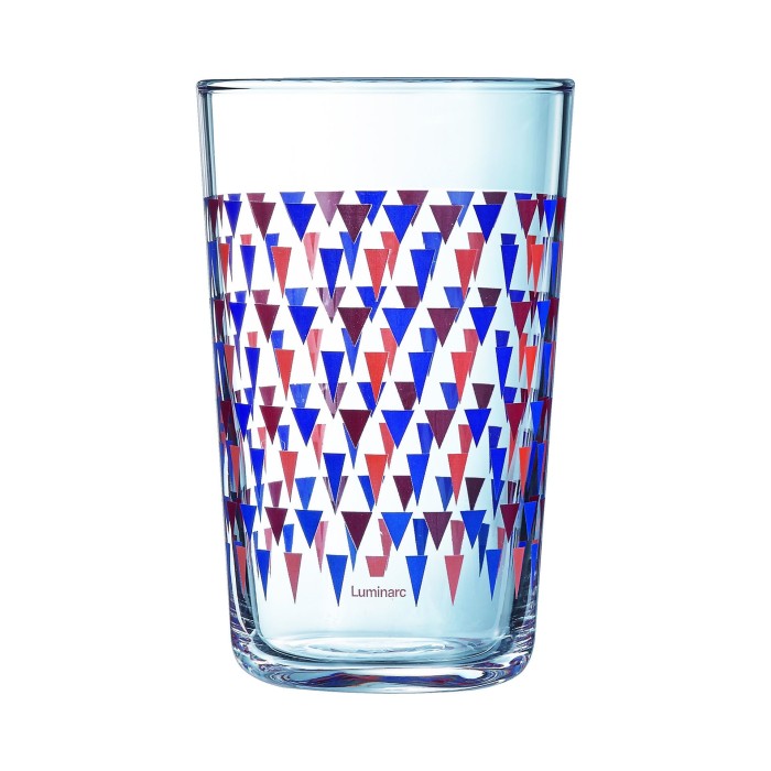 Verre forme haute 30cl Trigone Pourpre Luminarc