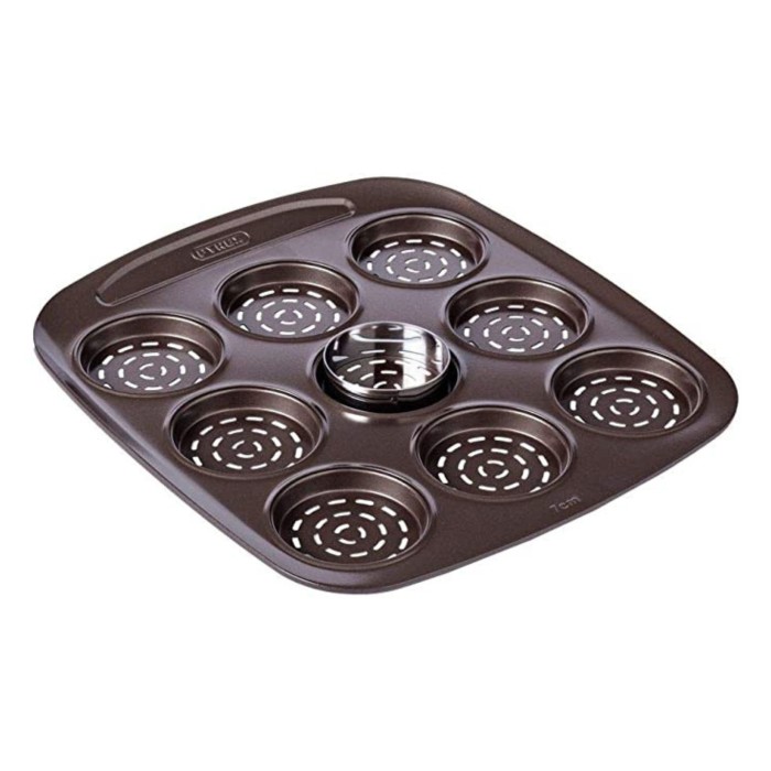 Moule en métal mini pizza 6.5cm avec emporte pièce asimetriA Pyrex