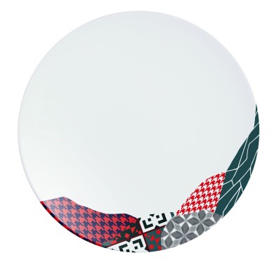 Assiette plate 28,5cm Fragment Carmin Chef&Sommelier