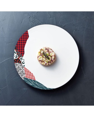Assiette plate 28,5cm Fragment Carmin Chef&Sommelier