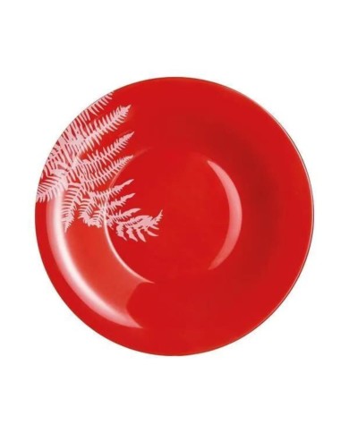 Assiette creuse 21.5cm Filicaria Rouge Luminarc Assiette creuse 21.5cm Filicaria Rouge Luminarc