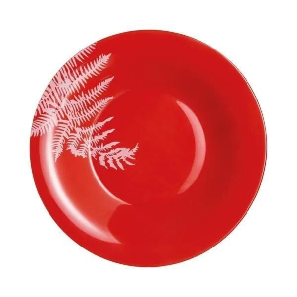 Assiette creuse 21.5cm Filicaria Rouge Luminarc