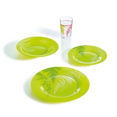 Assiette creuse 21.5cm Filicaria Vert Pomme