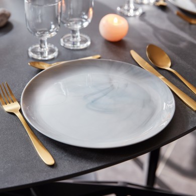Assiette plate 25cm Diwali Granit Marbre Luminarc