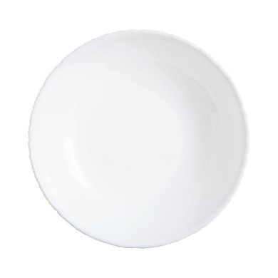 Assiette creuse 21cm Ammonite Blanc
