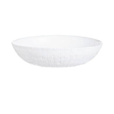 Assiette creuse 21cm Ammonite Blanc
