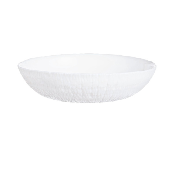 Assiette creuse 21cm Ammonite Blanc