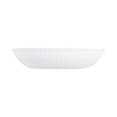 Assiette creuse 21cm Ammonite Blanc