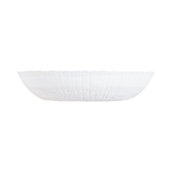 Assiette creuse 21cm Ammonite Blanc
