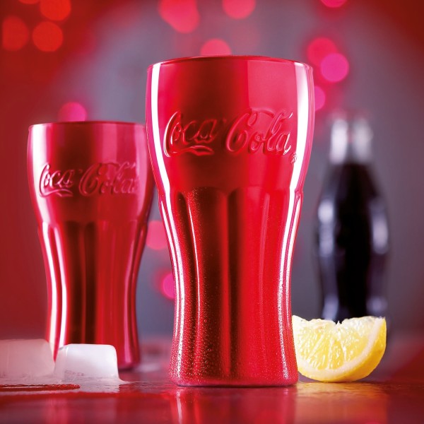 Verre forme haute 37cl Coca-Cola Mirror Red Luminarc