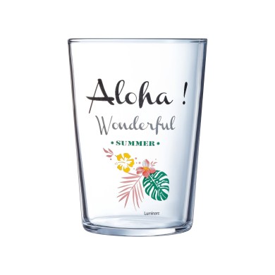 Verre forme haute 50cl Summer Time Ibiscus Luminarc