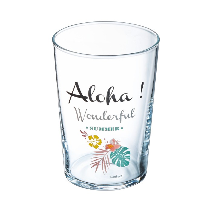 Verre forme haute 50cl Summer Time Ibiscus Luminarc
