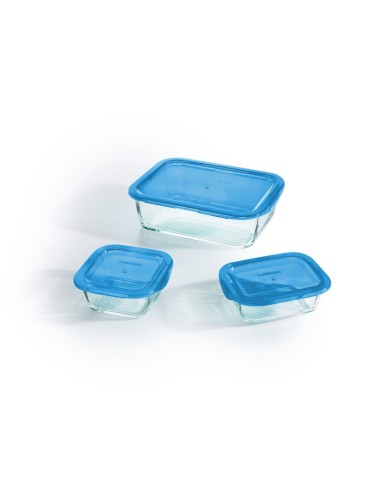 Set de 3 boites bleues Keep'n Box Luminarc
