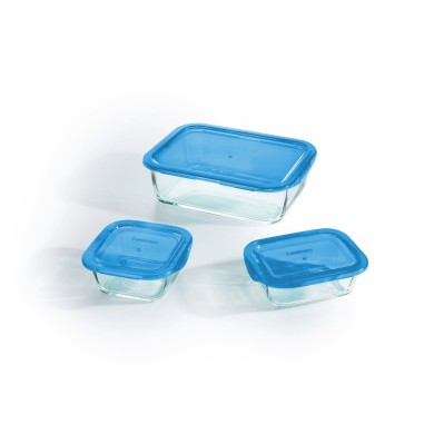 Set de 3 boites bleues Keep'n Box Luminarc