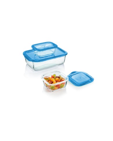 Set de 3 boites bleues Keep'n Box Luminarc