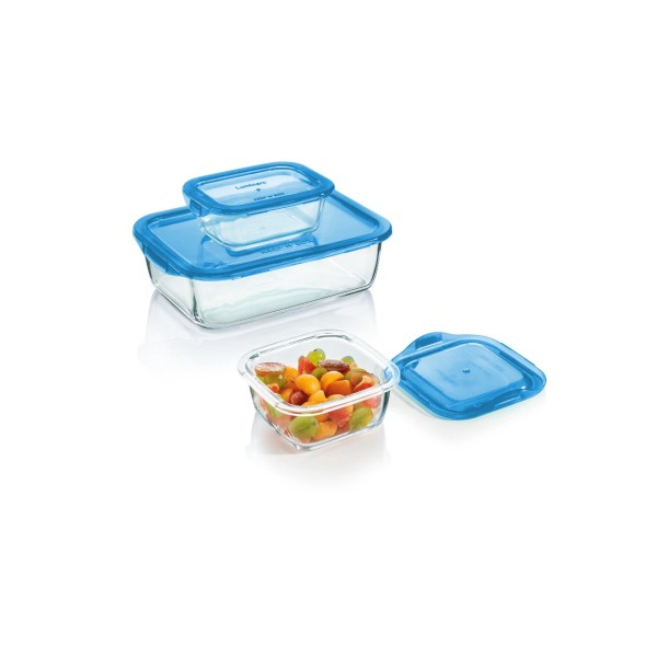 Set de 3 boites bleues Keep'n Box Luminarc