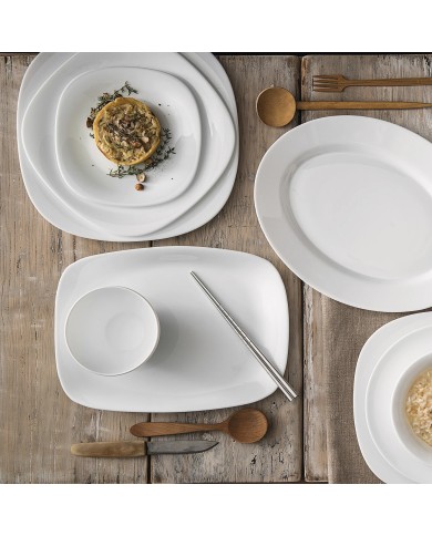 Assiette rectangulaire 28x21cm Parma Bormioli Rocco Assiette rectangulaire 28x21cm Parma Bormioli Rocco