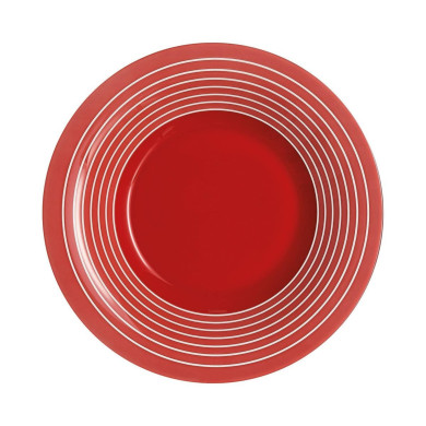 Assiette creuse 21.5cm Factory Rouge