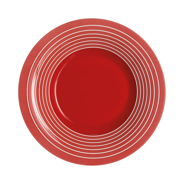 Assiette creuse 21.5cm Factory Rouge