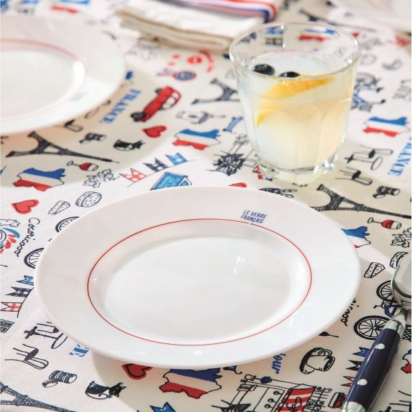 Assiette à dessert 19cm Gabrielle en rouge Le Verre Français Luminarc