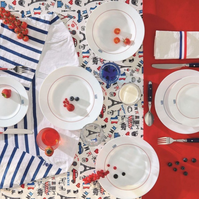 Assiette à dessert 19cm Gabrielle en rouge Le Verre Français Luminarc