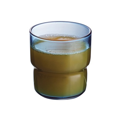 Verre forme basse 22cl Log Brush Blue Jean