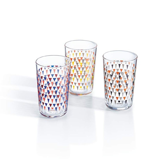 Verre forme haute 30cl Trigone Gris Luminarc