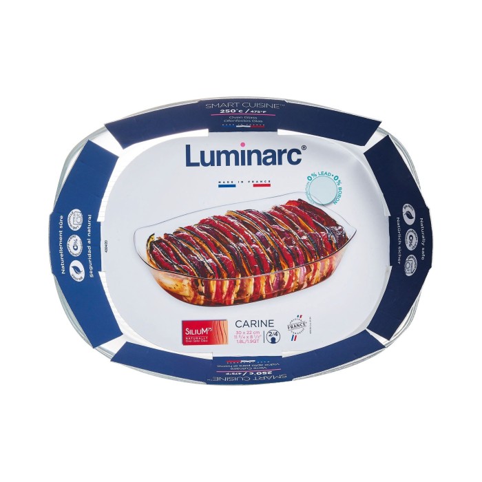Plat rectangle 30x22cm Smart Cuisine Carine Silium75 Luminarc