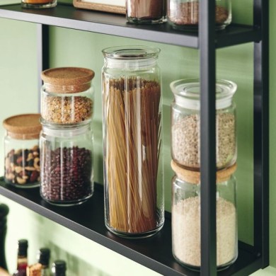 Pot à spaghetti avec couvercle 2L Pure Jar Glass