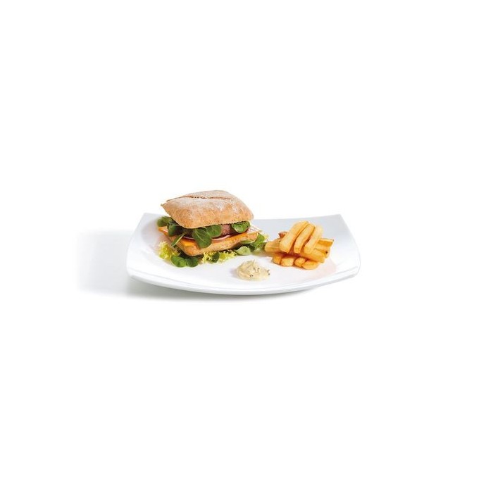 Assiette de présentation 35x26cm Quadrato Blanc Luminarc