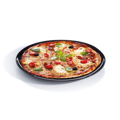 Assiette à pizza noire 32cm Friend's Time Assiette à pizza noire 32cm Friend's Time
