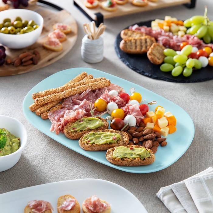 Assiette de présentation 34cm Diwali Light Turquoise Luminarc