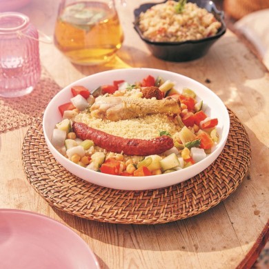 Assiette à couscous blanche 21cm Friend's Time Assiette à couscous blanche 21cm Friend's Time