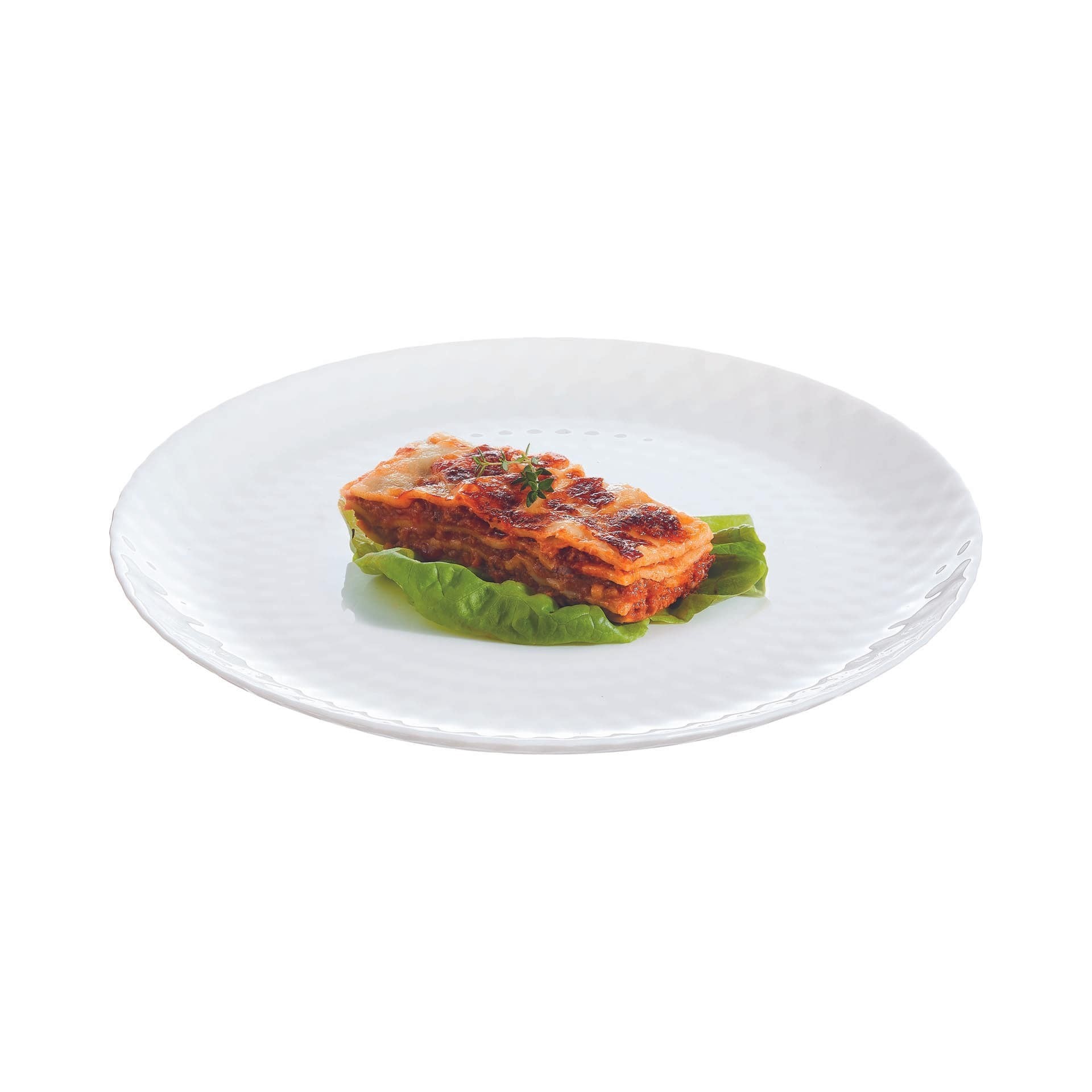 Assiette plate Pampille grise 25 cm LUMINARC