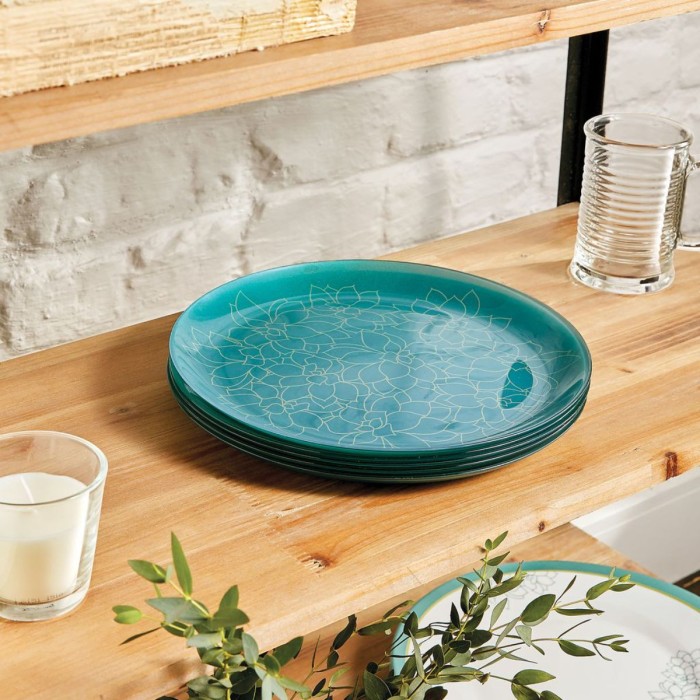 Assiette plate 26cm Fleurs de Bach Luminarc