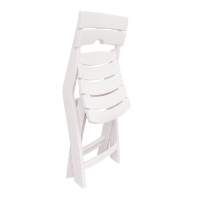 Lot de 2 chaises pliantes blanches Ruspina Lot de 2 chaises pliantes blanches Ruspina