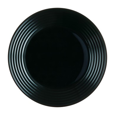 Assiette plate 27cm Harena Noir Luminarc