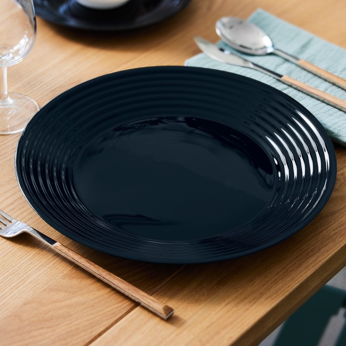 Assiette plate 27cm Harena Noir Luminarc