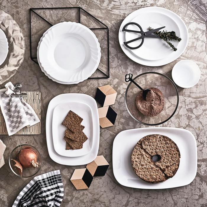 Assiette rectangulaire 22x16cm Parma Bormioli Rocco