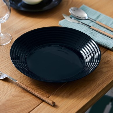 Assiette creuse 23.5cm Harena Black Assiette creuse 23.5cm Harena Black