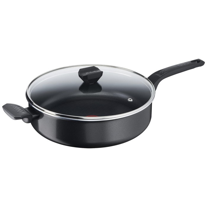 Sauteuse noire avec couvercle 28cm Easy Cook & Clean Tefal
