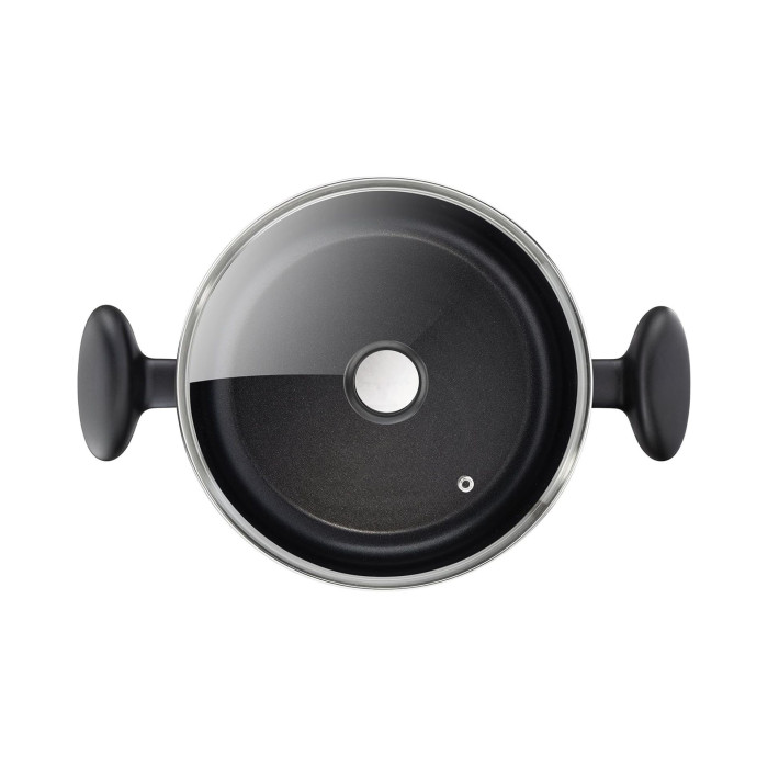 Couvercle Verre Ingenio Tefal 28cm - Anneau Silicone - Compatible Toute Série - Lave-vaisselle