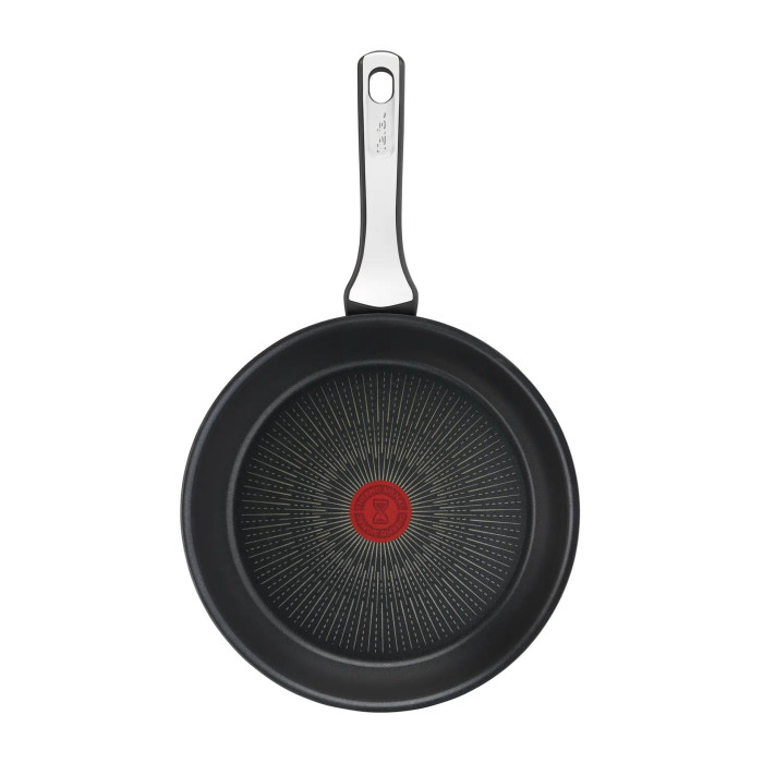 Tefal Duetto On – Poêle 28 Cm En Acier Inoxydable, Induction, Revêtement Power Resist, Garantie 10 Ans