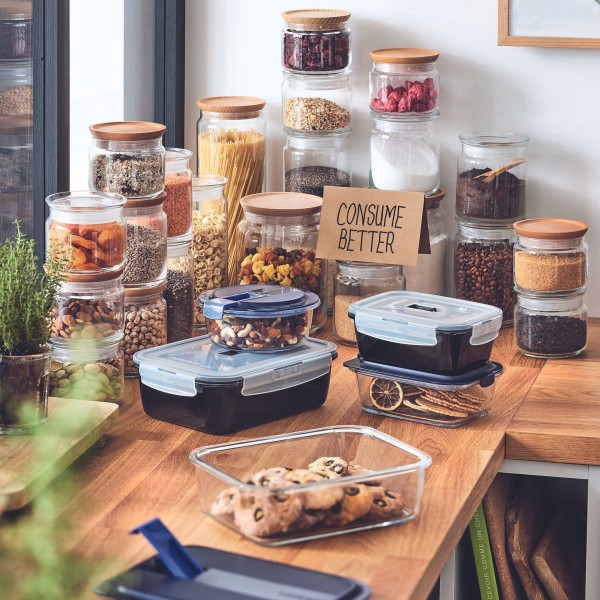 Boîte de conservation rectangulaire 82cl Black Box Luminarc