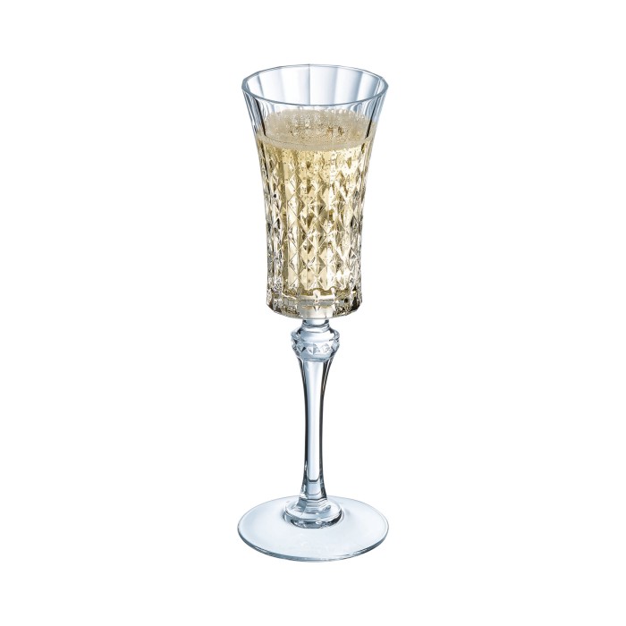 Flûte à champagne 15cl Lady Diamond Cristal d'Arques