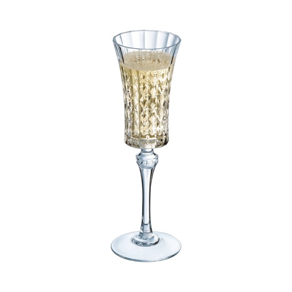 Flûte à champagne 15cl Lady Diamond Cristal d'Arques