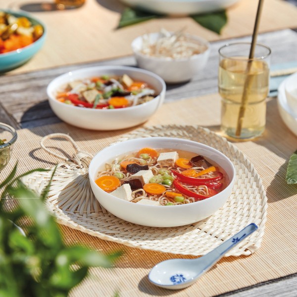 Assiette à soupe Pho blanche 17cm Friend's Time Luminarc