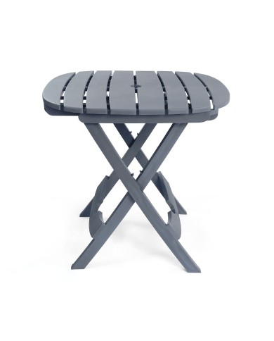 Table de jardin pliable 70x75x72cm gris anthracite Ruspina Sotufab Plast
